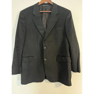 Jack‎ Victor Loro Piana 100% Cashmere Blazer Men’s 44R Black Soft 2 Button Coat